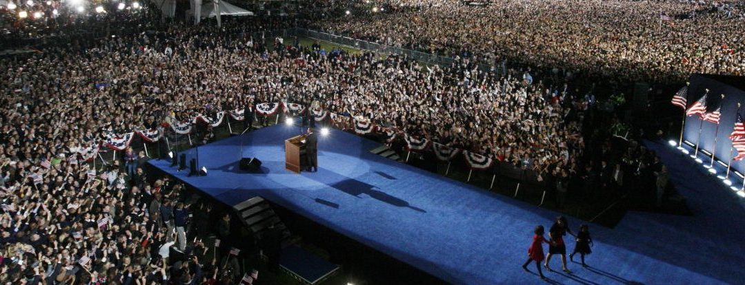 A woman on the U.S. campaign bus