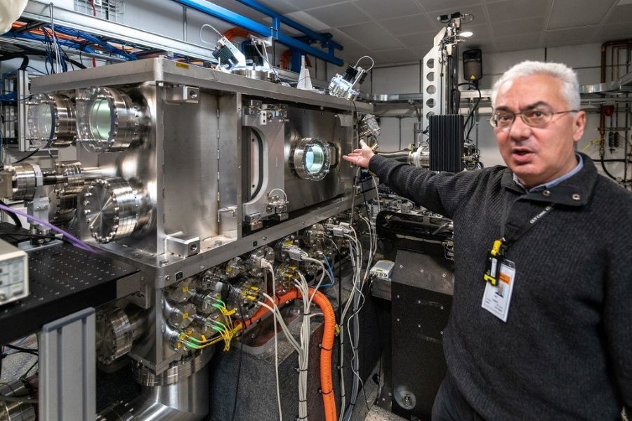 Colliding atoms, bright lights in a Long Island laboratory